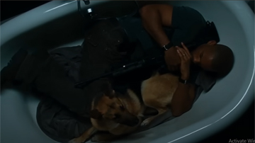Scene iconic film i am Iegend (2007)