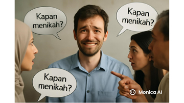 ilustrasi seseorang yang terus ditanya kapan nikah?
