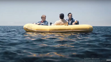 Perjuangan bertahan hidup 3 pria di sekoci karet di laut lepas - Against the Sun (2014)