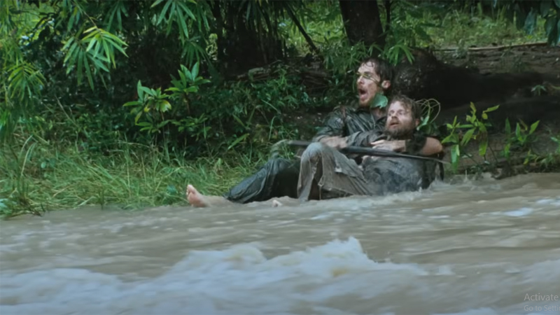 Poster Rescue Dawn 2006 - Perjuangan Christian Bale melarikan diri yang penuh bahaya bersama tawanan lain